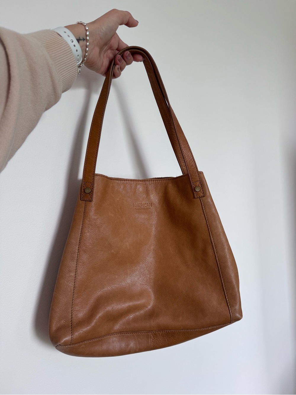 American Leather Co. Brown Leather Purse Bag